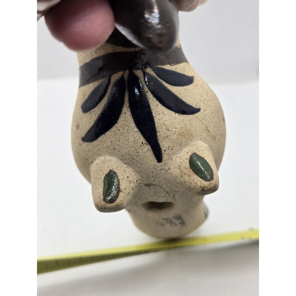 Vintage Tonala Mexican Folk Art Pottery Toucan Bird Hand Painted Figurine - Picture 8 of 13